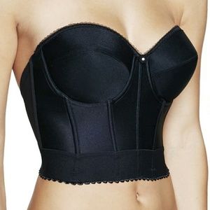 36A Black Backless Balconet Bridal Bra